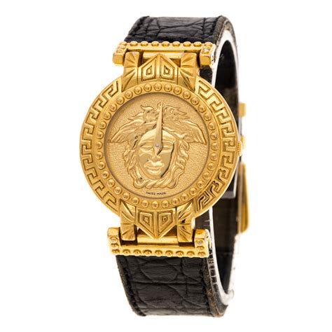 gianni versace signature watch gold plated g10|GIANNI VERSACE Signature 10G Gold.